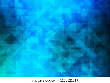 Light BLUE vector abstract polygonal abstract polygonal. Creative illustration in halftone style with gradient. The textured pattern can be used for background.