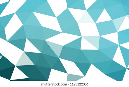 Light BLUE vector abstract polygonal abstract polygonal. Creative geometric illustration in Origami style with gradient. The textured pattern can be used for background.