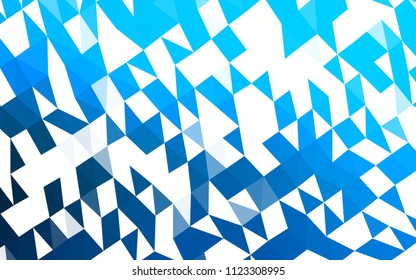 Light BLUE vector abstract polygonal layout. A completely new color illustration in a vague style. The elegant pattern can be used as part of a brand book.