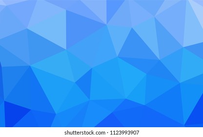 Light BLUE vector abstract polygonal pattern. Elegant bright polygonal illustration with gradient. Pattern for a brand book's backdrop.