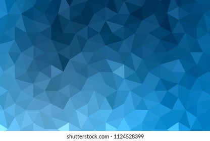 Light BLUE vector abstract polygonal pattern. Creative geometric illustration in Origami style with gradient. Polygonal design for your web site.