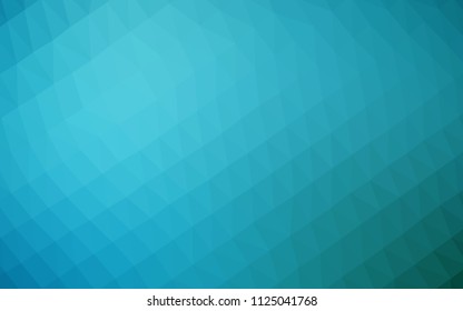 Light BLUE vector abstract polygonal layout. Geometric illustration in Origami style with gradient.  The best triangular design for your business.