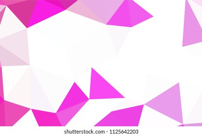 Light BLUE vector abstract polygonal pattern. Shining polygonal illustration, which consist of triangles. A new texture for your web site.