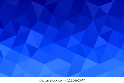Light BLUE vector abstract polygonal background. Triangular geometric sample with gradient.  Triangular pattern for your business design.