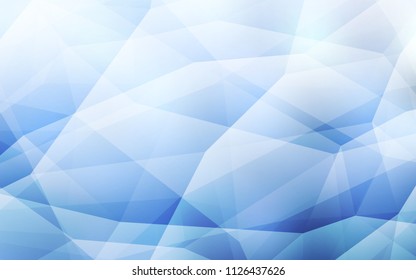 Light BLUE vector abstract polygonal background. A completely new color illustration in a polygonal style. Brand new style for your business design.