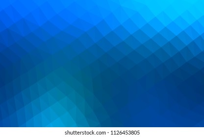 Light BLUE vector abstract polygonal layout. Colorful illustration in abstract style with gradient. The elegant pattern can be used as part of a brand book.