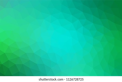 Light BLUE vector abstract polygonal pattern. Polygonal abstract illustration with gradient. Polygonal design for your web site.