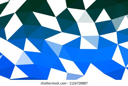 Light BLUE vector abstract polygonal abstract polygonal. Colorful abstract illustration with gradient. A completely new template for your business design.