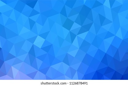 Light BLUE vector abstract polygonal background. A sample with polygonal shapes. Pattern for a brand book's backdrop.