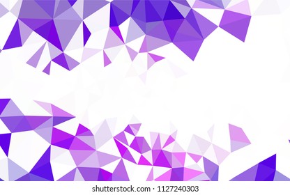 Light BLUE vector abstract polygonal template. Creative geometric illustration in Origami style with gradient. Brand new style for your business design.