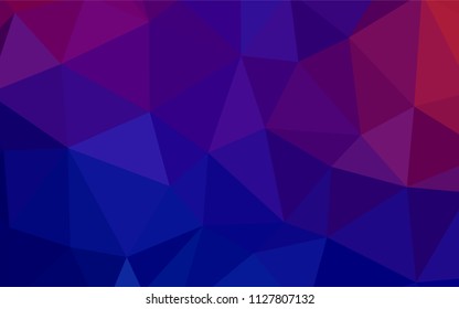 Light BLUE vector abstract polygonal pattern. Elegant bright polygonal illustration with gradient. Triangular pattern for your design.