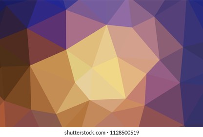 Light BLUE vector abstract polygonal template. A completely new color illustration in a polygonal style. Completely new template for your banner.