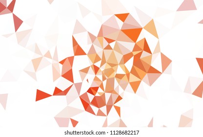 Light BLUE vector abstract polygonal template. A sample with polygonal shapes. Best triangular design for your business.