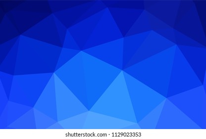 Light BLUE vector abstract polygonal pattern. Polygonal abstract illustration with gradient. Best triangular design for your business.