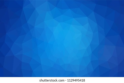 Light BLUE vector abstract polygonal background. Colorful illustration in abstract style with triangles. Completely new template for your banner.