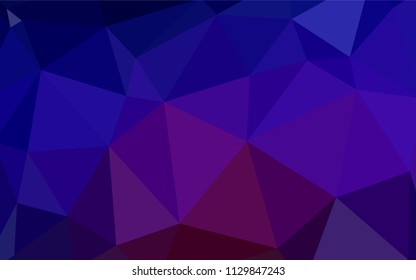 Light BLUE vector abstract polygonal pattern. Shining polygonal illustration, which consist of triangles. Pattern for a brand book's backdrop.