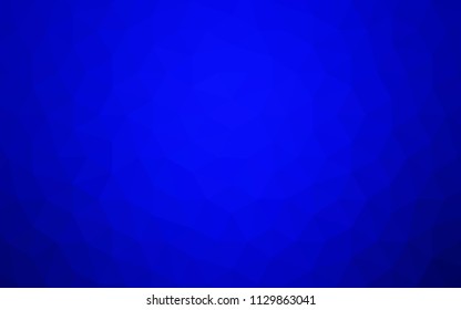 Light BLUE vector abstract polygonal background. Shining colorful illustration with triangles. Best triangular design for your business.