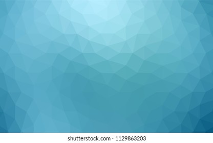 Light BLUE vector abstract polygonal template. Shining polygonal illustration, which consist of triangles. A new texture for your web site.