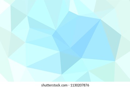 Light BLUE vector abstract polygonal background. Elegant bright polygonal illustration with gradient. Brand-new design for your business.