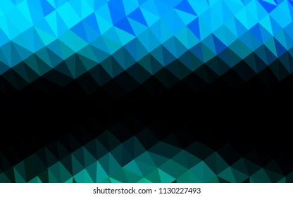 Light BLUE vector abstract polygonal texture. Colorful illustration in abstract style with gradient. Brand new style for your business design.