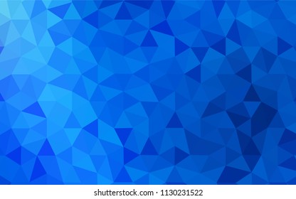 Light BLUE vector abstract polygonal pattern. Geometric illustration in Origami style with gradient.  Template for cell phone's backgrounds.