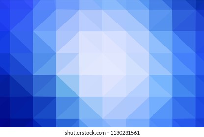 Light BLUE vector abstract polygonal background. A completely new color illustration in a polygonal style. Completely new template for your banner.