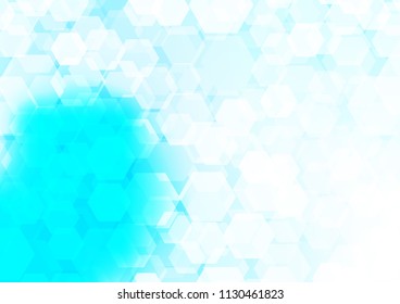 Light BLUE vector abstract polygonal pattern. Colorful abstract illustration with gradient. A completely new design for your business.