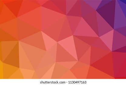 Light BLUE vector abstract polygonal template. Colorful illustration in polygonal style with gradient. A completely new design for your leaflet.