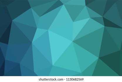 Light BLUE vector abstract polygonal template. Elegant bright polygonal illustration with gradient. Polygonal design for your web site.