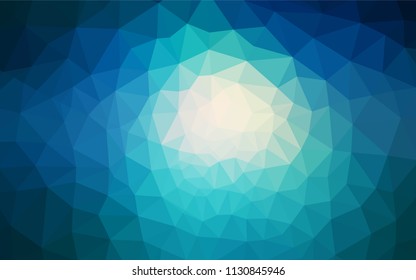 Light BLUE vector abstract polygonal background. Creative geometric illustration in Origami style with gradient. Pattern for a brand book's backdrop.