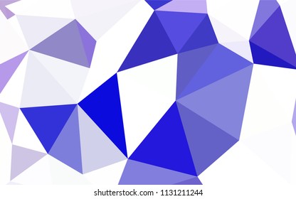 Light BLUE vector abstract polygonal background. A completely new color illustration in a polygonal style. Best triangular design for your business.