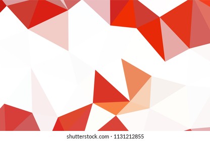 Light BLUE vector abstract polygonal background. Shining colorful illustration with triangles. Pattern for a brand book's backdrop.