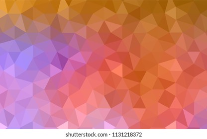 Light BLUE vector abstract polygonal template. Shining colorful illustration with triangles. Best triangular design for your business.