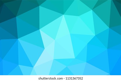 Light BLUE vector abstract polygonal background. A completely new color illustration in a polygonal style. Brand new design for your business.