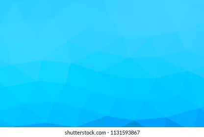 Light BLUE vector abstract polygonal abstract polygonal. Shining colored illustration in a Brand new style. The completely new template can be used for your brand book.