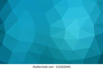 Light BLUE vector abstract polygonal abstract polygonal. Colorful abstract illustration with gradient. The elegant pattern can be used as part of a brand book.