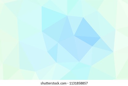 Light BLUE vector abstract polygonal pattern. Polygonal abstract illustration with gradient. Textured pattern for your backgrounds.