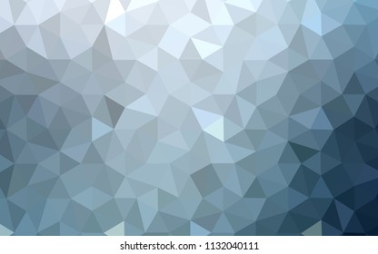Light BLUE vector abstract polygonal template. Polygonal abstract illustration with gradient. Triangular pattern for your design.