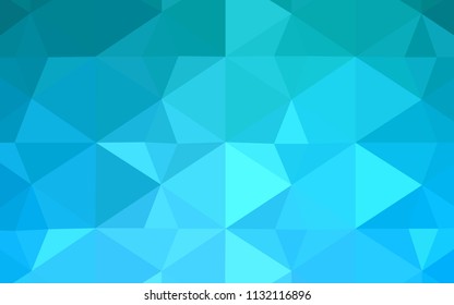 Light BLUE vector abstract polygonal template. Polygonal abstract illustration with gradient. A completely new template for your banner.