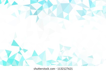 Light BLUE vector abstract polygonal template. Polygonal abstract illustration with gradient. Brand new style for your business design.
