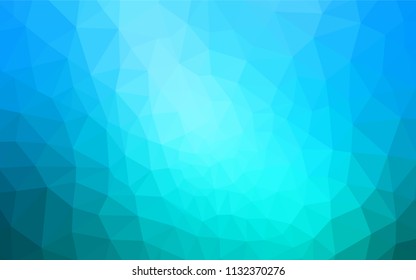 Light BLUE vector abstract polygonal background. Colorful abstract illustration with triangles. A new texture for your web site.