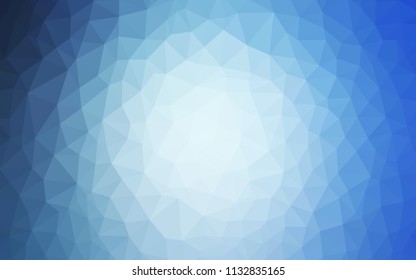 Light BLUE vector abstract polygonal template. Elegant bright polygonal illustration with gradient. Textured pattern for your backgrounds.