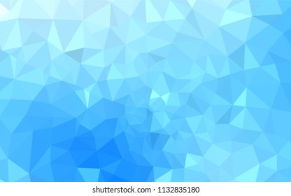 Light BLUE vector abstract polygonal pattern. Elegant bright polygonal illustration with gradient. Template for cell phone's backgrounds.