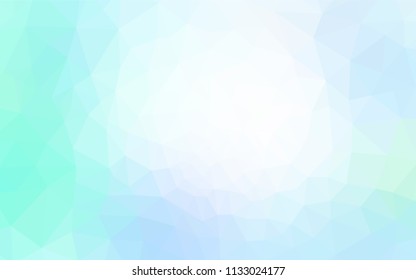 Light BLUE vector abstract polygonal background. Colorful illustration in abstract style with triangles. Brand new style for your business design.