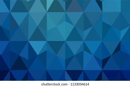 Light BLUE vector abstract polygonal background. Creative illustration in halftone style with triangles. Brand new style for your business design.