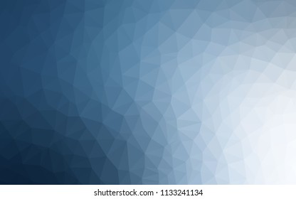 Light BLUE vector abstract polygonal template. A sample with polygonal shapes. New template for your brand book.