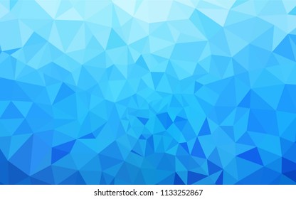 Light BLUE vector abstract polygonal pattern. Creative geometric illustration in Origami style with gradient. New template for your brand book.