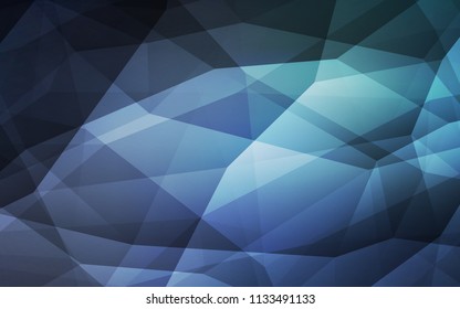 Light BLUE vector abstract polygonal background. Colorful illustration in abstract style with triangles. Polygonal design for your web site.