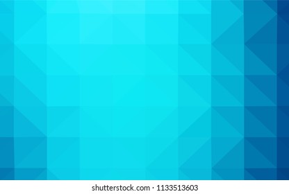Light BLUE vector abstract polygonal template. Creative geometric illustration in Origami style with gradient. Textured pattern for your backgrounds.
