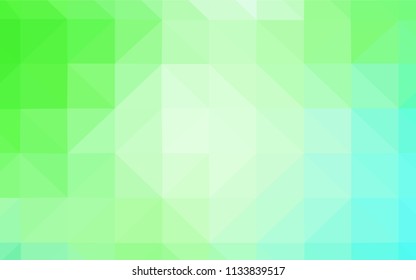 Light BLUE vector abstract polygonal background. A completely new color illustration in a polygonal style. Template for cell phone's backgrounds.